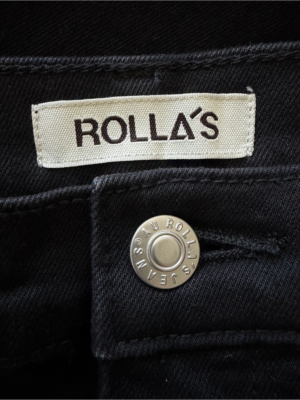 NEW Rolla's Gigi Barrel Curved Leg Jeans in Forever Black Size 27 - Picture 12 of 14